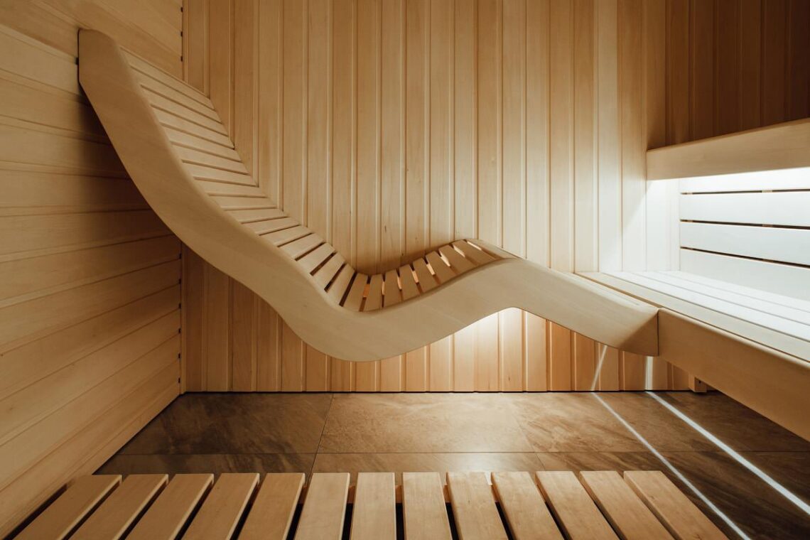 sauna bench